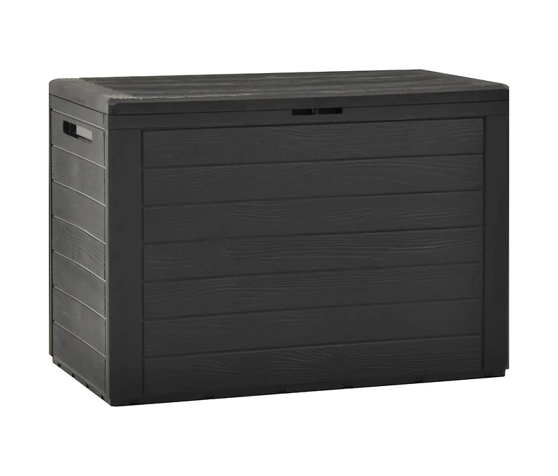 vidaXL Patio Storage Box Anthracite 38.7"x17.3"x21.7"