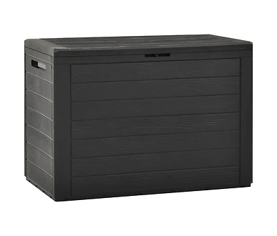 vidaXL Patio Storage Box Anthracite 38.7"x17.3"x21.7"