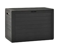 vidaXL Patio Storage Box Anthracite 38.7"x17.3"x21.7"