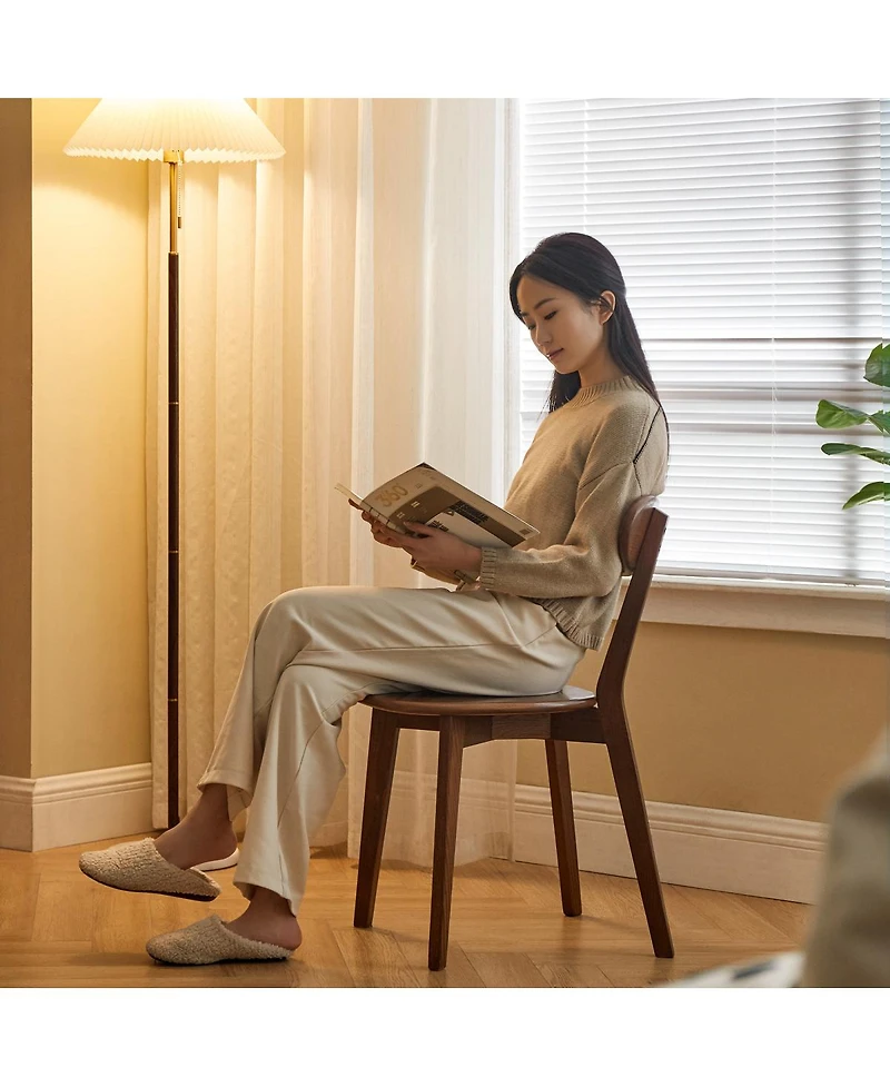 Streamdale Oak Wood Dining Chair (Dirt-Free)