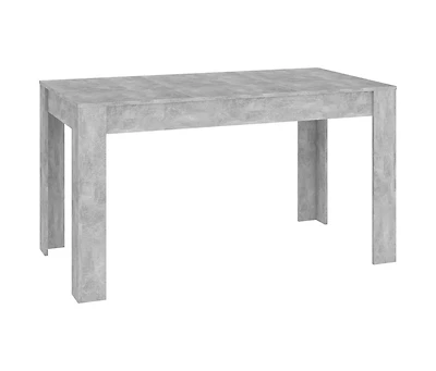 vidaXL Dining Table Concrete Gray 55.1"x29.3"x29.9" Engineered Wood