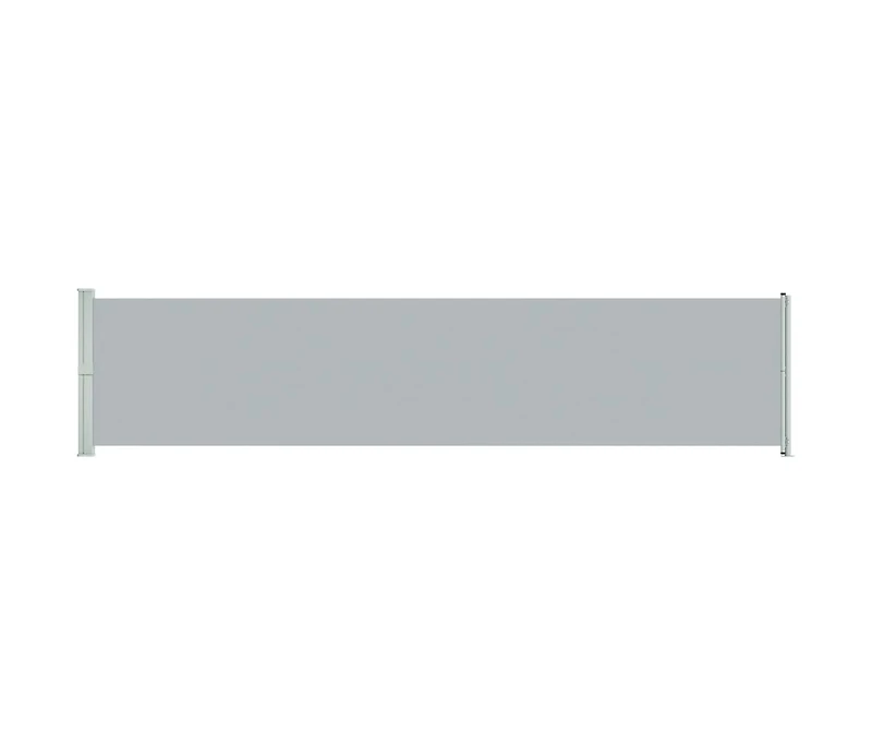 Patio Retractable Side Awning 55.1"x236.2" Gray