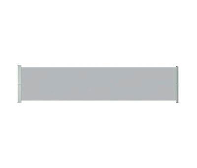 Patio Retractable Side Awning 55.1"x236.2" Gray