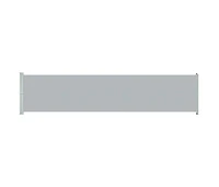 Patio Retractable Side Awning 55.1"x236.2" Gray