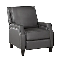 Simplie Fun Push Back Reclining Chair Transitional Style Self-Reclining Motion Chair 1 Piece Cushion