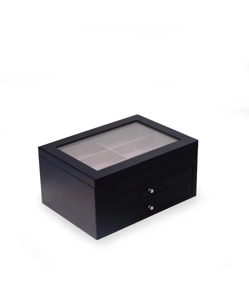 Bey-Berk Wood 18 Sunglass Storage Box