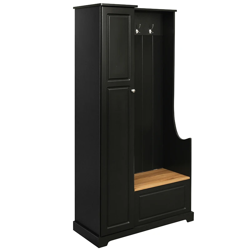 Simplie Fun Multifunctional Hall Tree With Bench and Cabinet