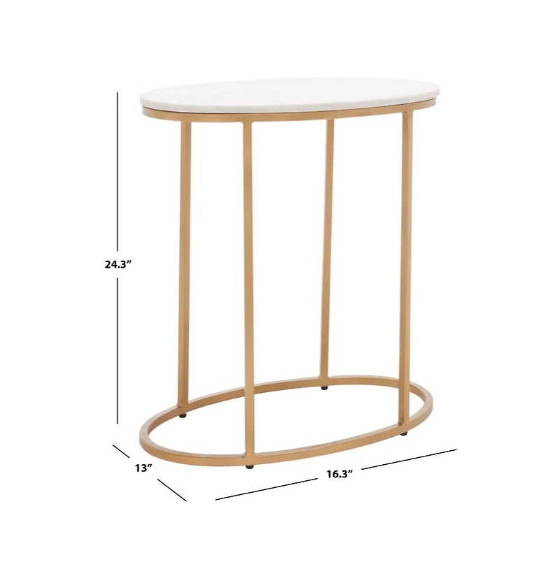 Safavieh Tage Marble Side Table