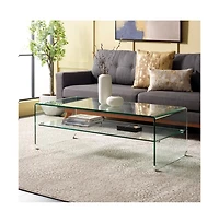 Safavieh Brioni Tempered Glass Coffee Table