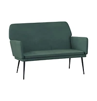 vidaXL Bench Dark Green 42.5"x31.1"x31.1" Velvet