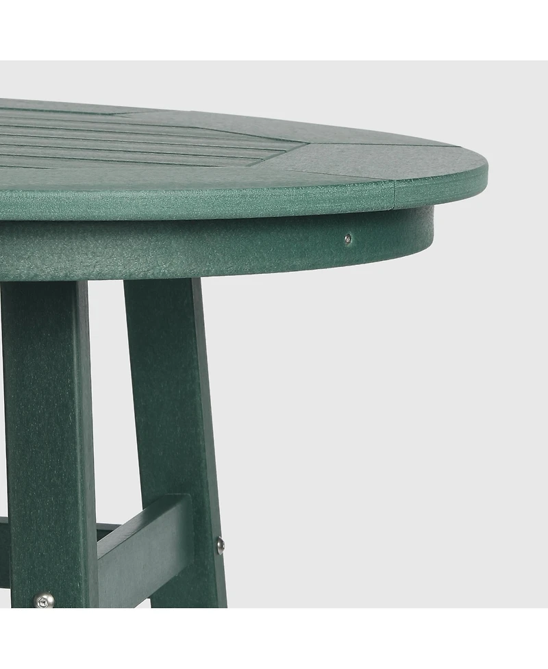 WestinTrends Outdoor 35" Hdpe Round Patio Counter Height Bar Table