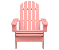 Patio Adirondack Chair Solid Fir Wood Pink