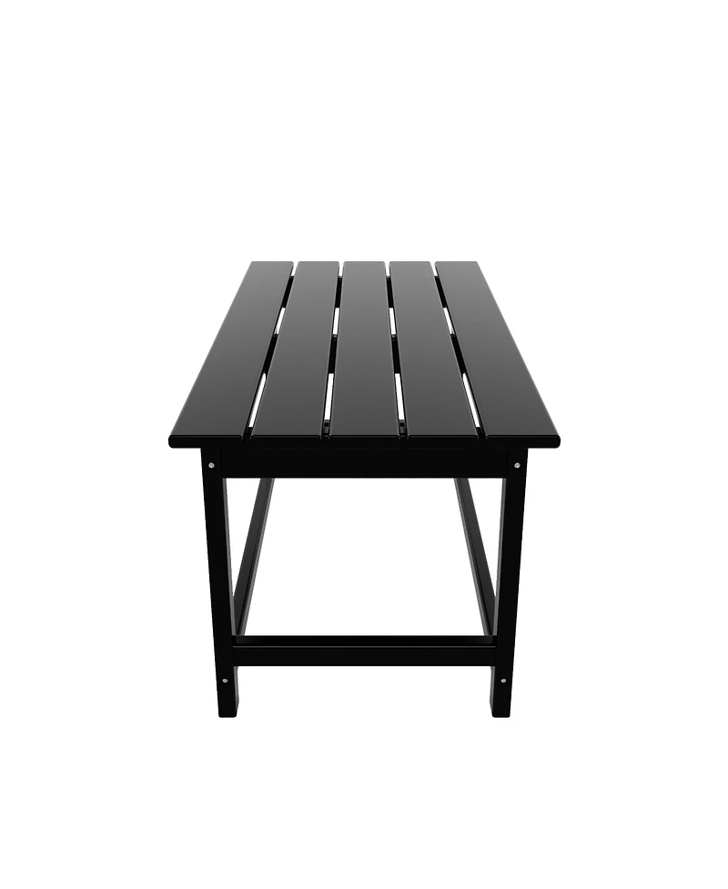 WestinTrends 3-Piece Outdoor Patio Adirondack Coffee Table and Side Set