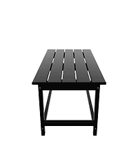 WestinTrends 3-Piece Outdoor Patio Adirondack Coffee Table and Side Set