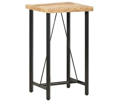 vidaXL Bar Table 23.6"x23.6"x42.1" Rough Mango Wood