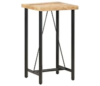 vidaXL Bar Table 23.6"x23.6"x42.1" Rough Mango Wood