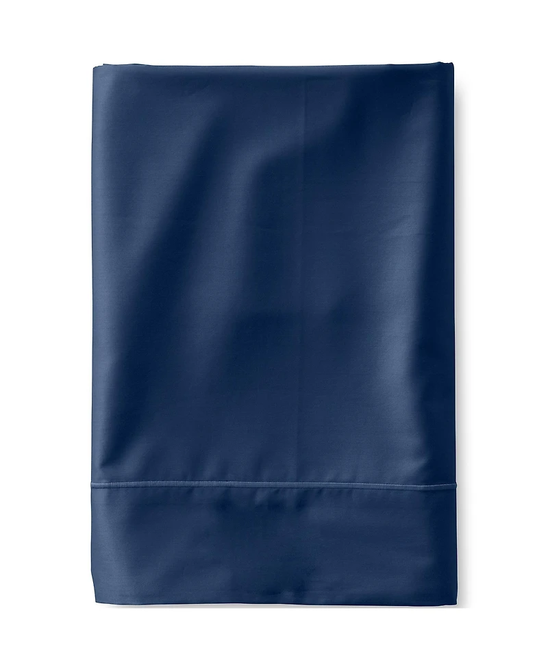 Lands' End 400 Thread Count Premium Supima Cotton Sateen Flat Bed Sheet