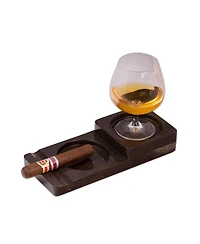 Bey-Berk Genuine Marble Cigar Ashtray and Coaster