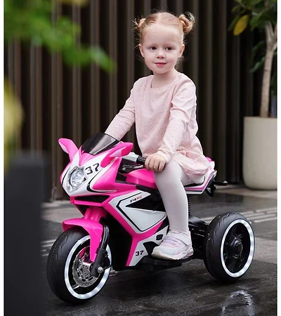 Streamdale Furniture Electric Ride On Motorcycle for 3-4 Years Girl