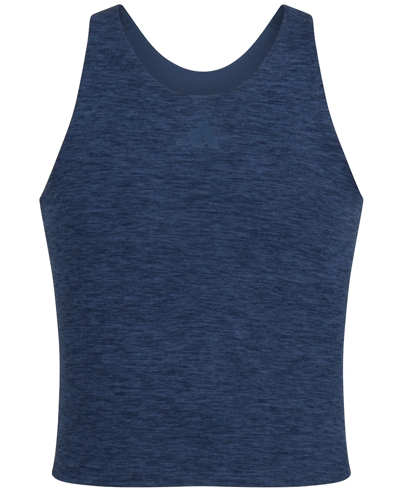 adidas Big Girls Sleeveless Melange Training Tank Top