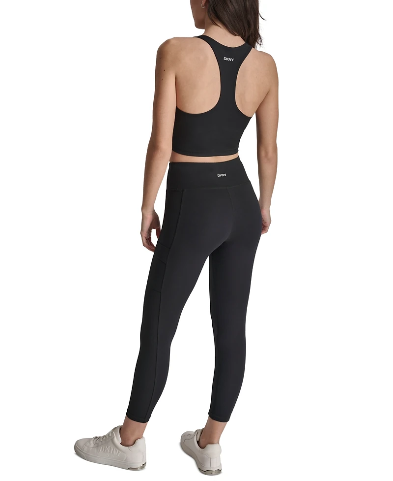 Dkny Women's High-Waisted 7/8 Cargo Leggings