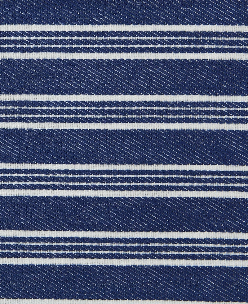 Design Imports Heavy Duty Kitchen Cleaning Collection, Long-Lasting Quality, Cotton Dish Towel, 18x28"; Dish Cloth, 13x13", Starboard Stripe, 2 Piece