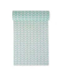 Design Imports Fridge Shelf Liner Collection Non-Adhesive, Cut to fit, Machine Washable, 12x120", Bright Aqua Herringbone, 2 Piece
