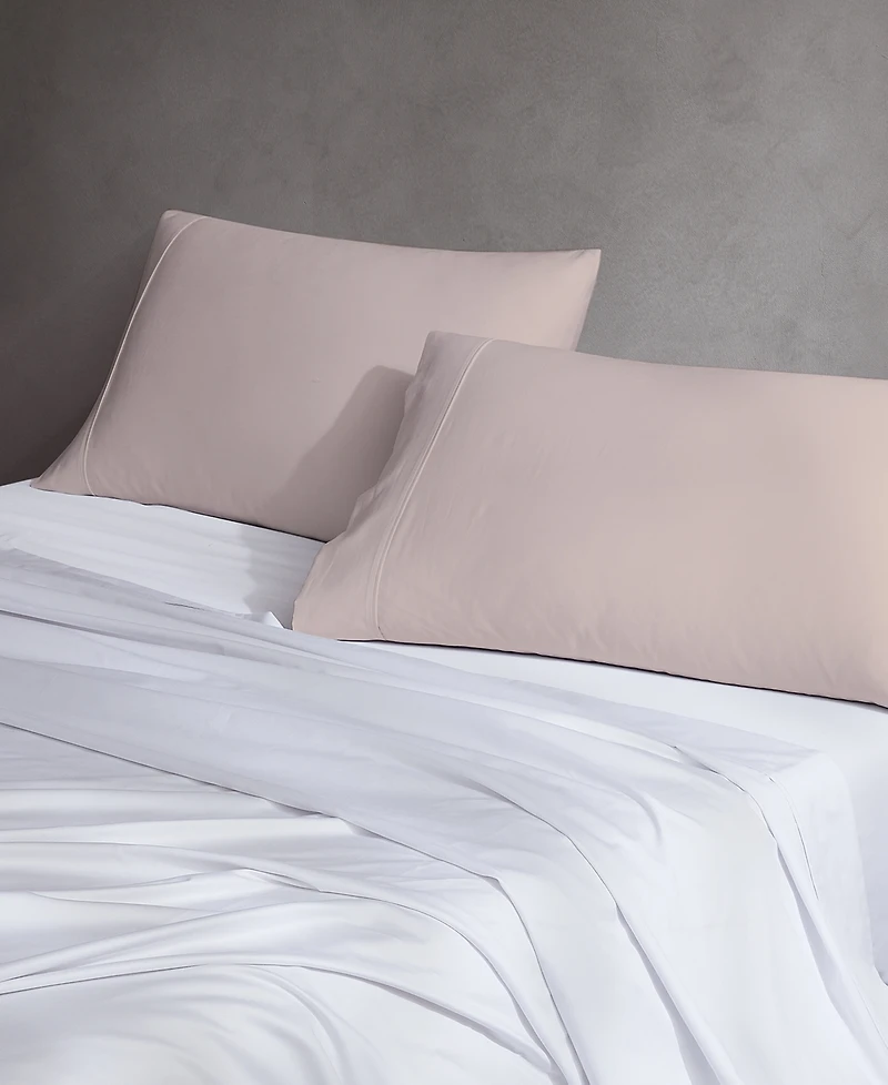Purity Home 400 Thread Count Wrinkle Resistant Cotton Sateen Pillowcase Pair