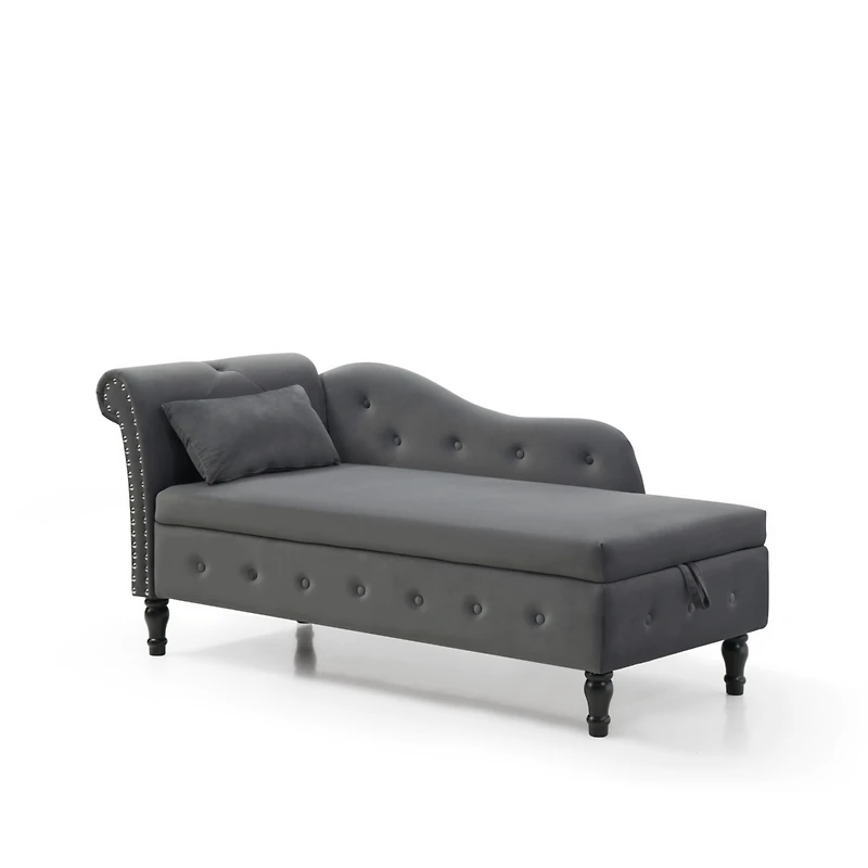 Streamdale Tufted Multifunctional Velvet Chaise Lounge
