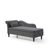 Streamdale Tufted Multifunctional Velvet Chaise Lounge