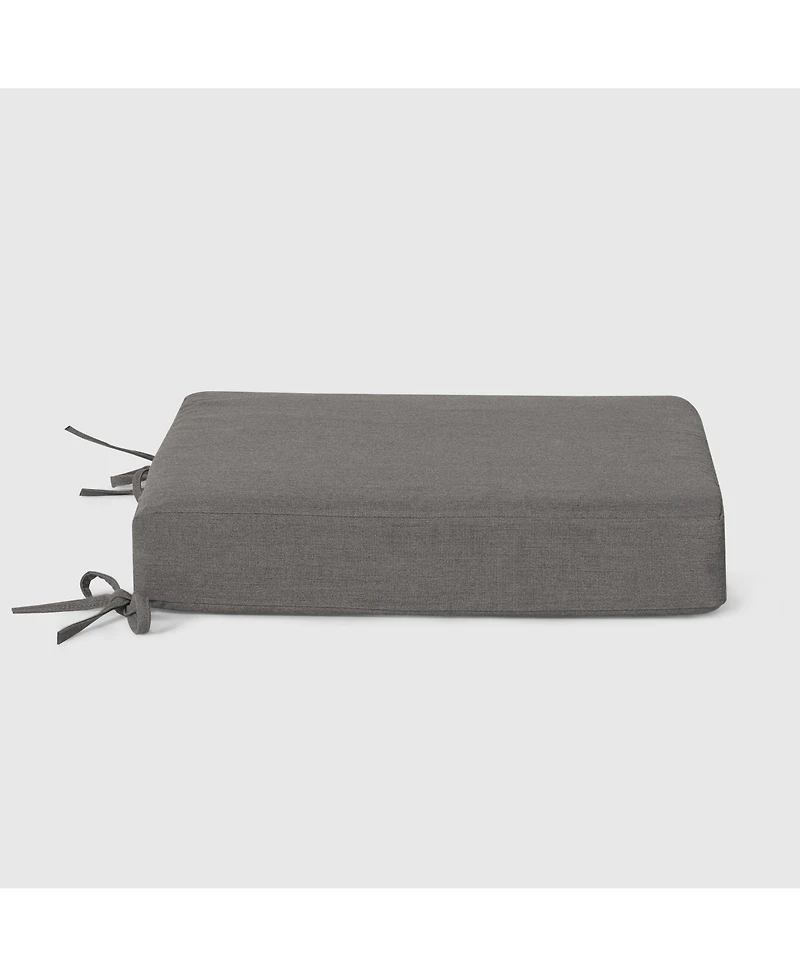 WestinTrends Outdoor Patio Furniture Seat Chair Square Cushions Without Welt Set of 2, 20" x 19"