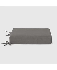 WestinTrends Outdoor Patio Furniture Seat Chair Square Cushions Without Welt Set of 2, 20" x 19"