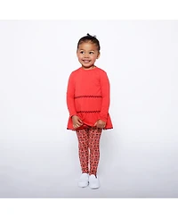 Mixed Up Clothing Girls Tiered Tunic and Legging Set