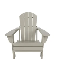 WestinTrends Adirondack Folding Chair with Ottoman and Side Table Set