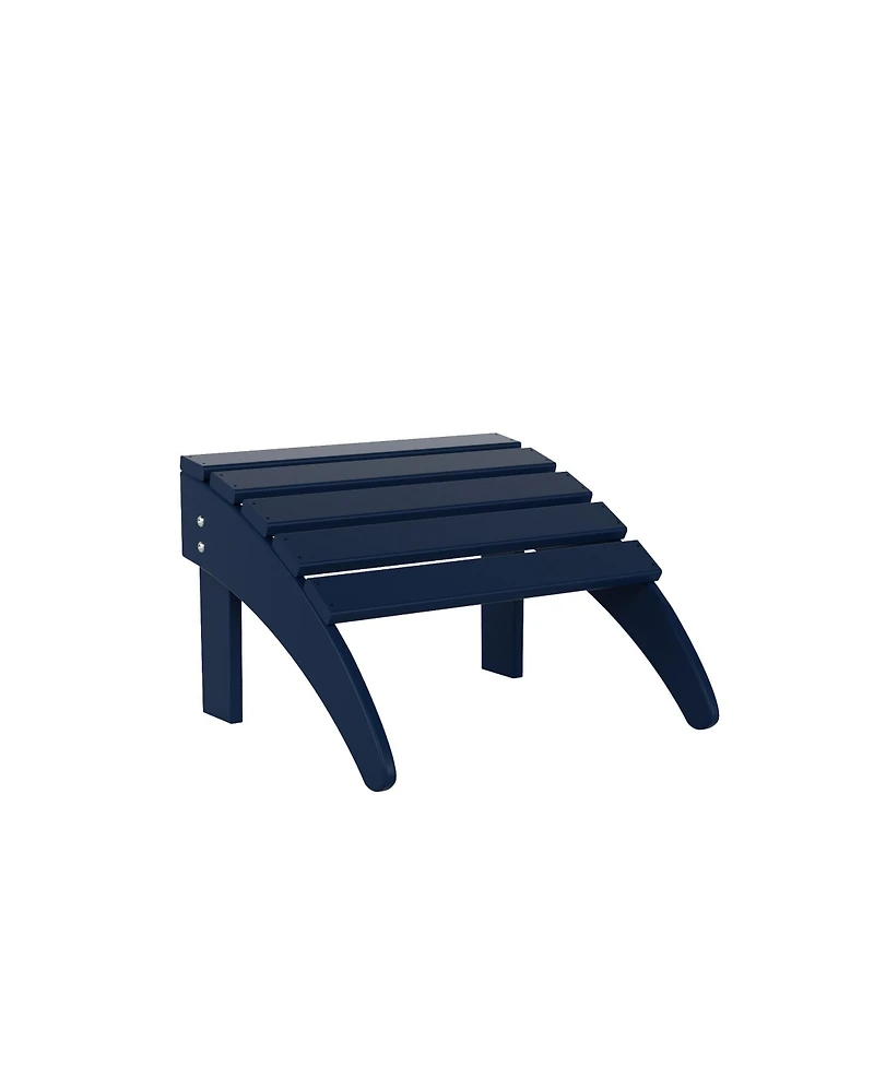 WestinTrends Adirondack Folding Chair with Ottoman and Side Table Set