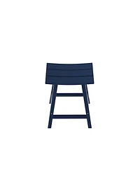 Outdoor Patio Adirondack Counter Height Stool Chair Set of 2