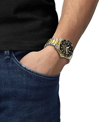 Tissot Men's Swiss Automatic Seastar 1000 Powermatic 80 Two-Tone Stainless Steel Bracelet Watch 40mm