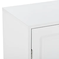 Streamdale Modern White Shoe Cabinet with Adjustable Shelves