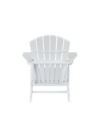 WestinTrends Adirondack Chair with Footrest Ottoman Set (Set of 2)