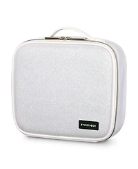 Byootique Portable Glitter Makeup Train Case Brush Holder Cosmetic Bag Travel