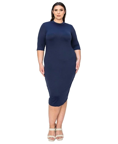 L I V D Women's Plus Mona Midi Dress