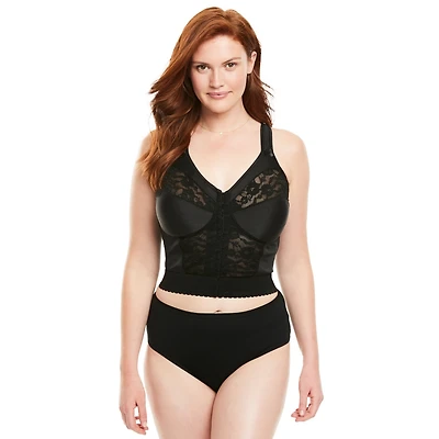 Comfort Choice Women's Easy Enhancer Wireless Longline Posture Bra