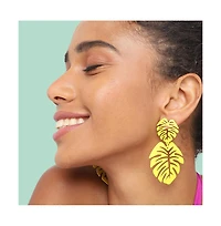 Sohi Women's Leaf Drop Earrings