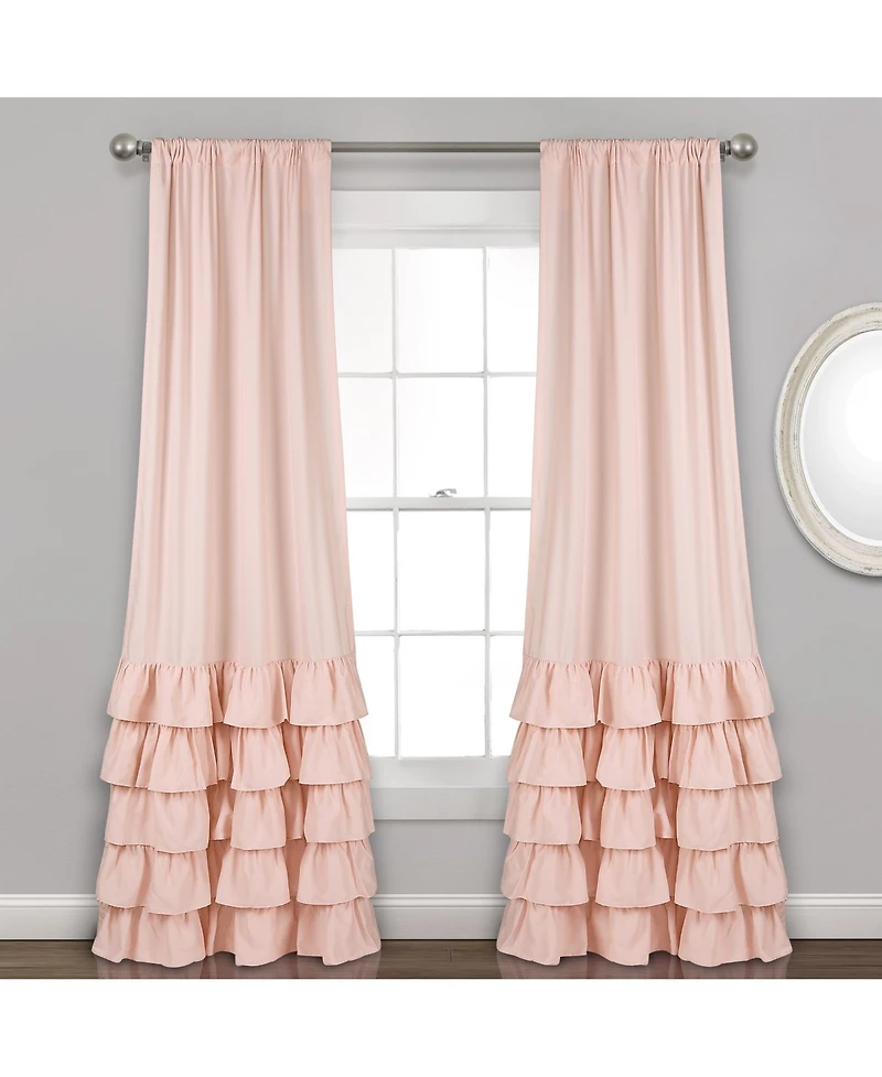 Lush Decor Allison Ruffle Window Curtain Panels