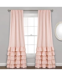 Lush Decor Allison Ruffle Window Curtain Panels