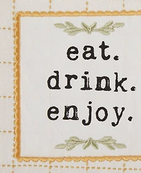 Design Imports Home Sweet Farmhouse Kitchen Collection, Potholder/Oven Mitt/Dishtowel Set, Honey Gold, 4 Count