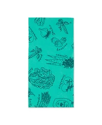 Design Imports Fridge Liner Collection Non-Adhesive, Cut to Fit, 12x24", Aqua Market, 6 Piece