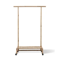 vidaXL Bamboo Clothes Rack
