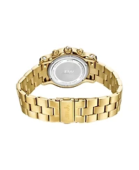 Jbw Women's Laurel Diamond (1/10 ct.t.w.) 18k Gold Plated Stainless Steel Watch