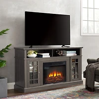Streamdale Modern Tv Stand with Fireplace Insert for Up to 65" Tv